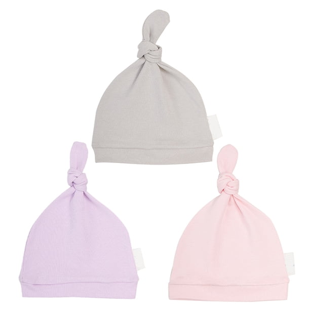 3 unids bebé algodón recién nacido niña gorras sombreros de algodón bebé (color surtido)