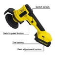 thumbnail image 4 of Amoladora angular de 0-12000rpm, herramienta de molienda eléctrica, cortador pulidor multifuncional para, 4 of 5