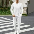 thumbnail image 2 of Miluxas Track Suits for Men 2 Piece Hoodies with Sweatpants Sets Casual Running Jogging Sport Suit Sets White 10(XL), 2 of 9