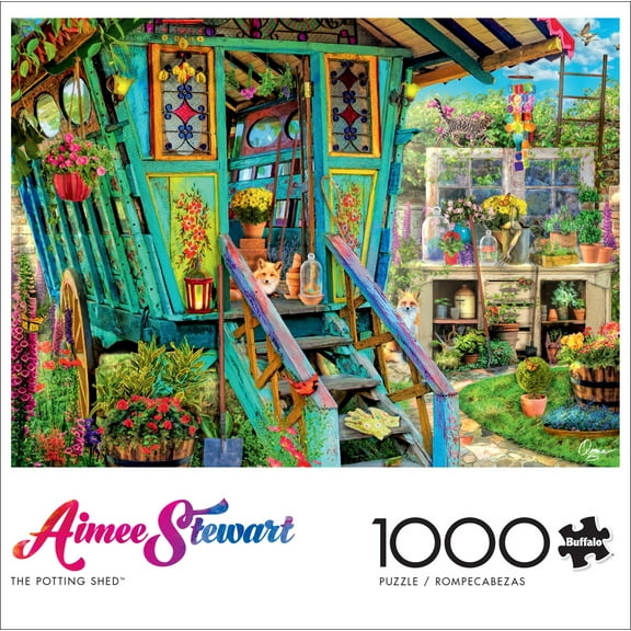Buffalo Games 1000-Piece Aimee Stewart The Potting Shed Jigsaw Puzzle