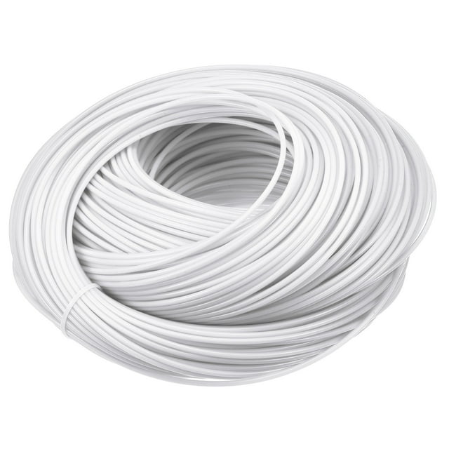 Unique Bargains Kit de Réparation en Osier, Ensemble Bricolage de Réparation en Matériau Rotin Synthétique Rond, Blanc