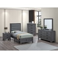 thumbnail image 6 of Plano Gray Wood Frame Twin Panel Bed, 6 of 6