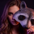 thumbnail image 6 of Masquerade Mask Raccoon Animal Design 1 Pack Halloween Accessory for Party Photo Props and Themed Event Dress Up, 6 of 6