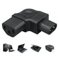 thumbnail image 2 of IEC320 C8 to C13 Rightward Bend Power Plug,Figure 8 Shape Male to C13 Female Side Bend Conversion Plug Adapter, 2 of 8