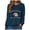 Navy, variant on Leey-World 250 Years of Freedom 250th Anniversary USA Flag 4th of July Shirt Patriotic Tops for Women(Brown,L)