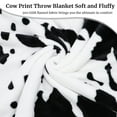 thumbnail image 7 of Cow Print Blanket Warm Plush Cute Cow Throw Blanket Soft Fleece Flannel Lightweight Black Cow Blankets Living Rooms Sofa Bedroom Decor Cow Gifts Blanket All Seasons 60" x 80", 7 of 7