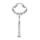 thumbnail image 4 of 3Set 2 Soporte de Placa de Pastel de 3 Niveles Soporte de Manija Central de Metal Pesado Hardware de la Varilla Forma: Victoriana Adornada Color: Plata Cantidad: 1 Sets, 4 of 5