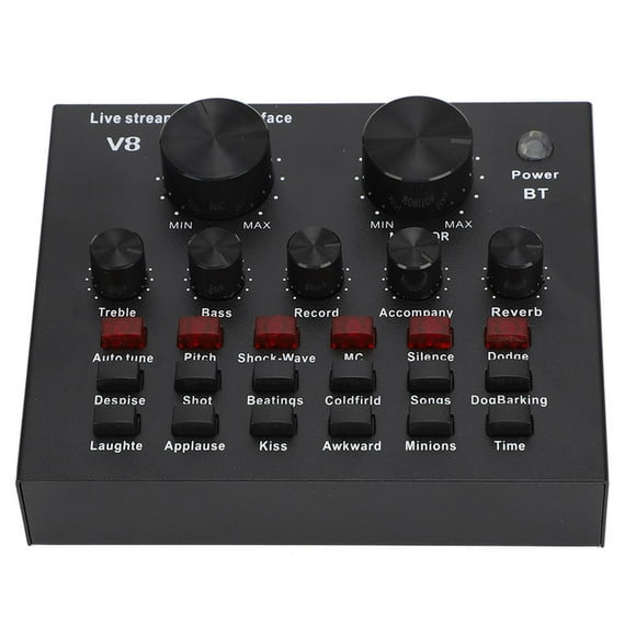 Voice Changer, Live Sound Card, Electronic Sound Card,  For Phone Live Broadcast Supplies Wireless Voice Changer PC