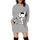 thumbnail image 1 of Vestido informal de Navidad de manga larga para mujer, Sudadera con capucha sencilla y cómoda con estampado de Snoopy de Disney, Otoño e Invierno, 1 of 5