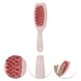 thumbnail image 3 of Unique Bargains Wave Edge Hair Shampoo Brush for Head Massage and Scalp Care Deep Pink, 3 of 6