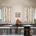 thumbnail image 2 of Fall Kitchen Curtains 39 Inch Short - 32Panel Set, Autumn Harvest Print, Rod Pocket Window Treatment for Thanksgiving, Farmhouse, Cafe, Living Room - Machine Washable, 2 of 4