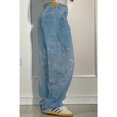 thumbnail image 3 of High Waisted Baggy Jeans for Women Diamond Straight Loose Jeans Fashion Vintage Boyfriend Denim Pants, 3 of 6