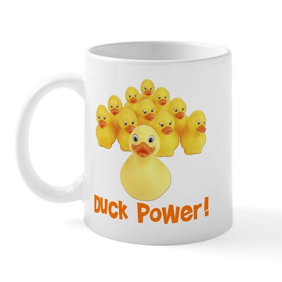 CafePress - Duck Power! Mug - 11 oz Ceramic Mug - Novelty Coffee Tea Cup