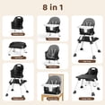 thumbnail image 3 of AILEEKISS 8-in-1 Baby High Chair, Toddler Booster Seat with Dishwasher-Safe Tray, Dark Grey, 3 of 12