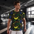 thumbnail image 3 of Wukai Game Play Print Men's Short-Sleeved Mesh T-Shirt,Quick-Dry Short Sleeve Workout T-Shirt-XX-Large, 3 of 8