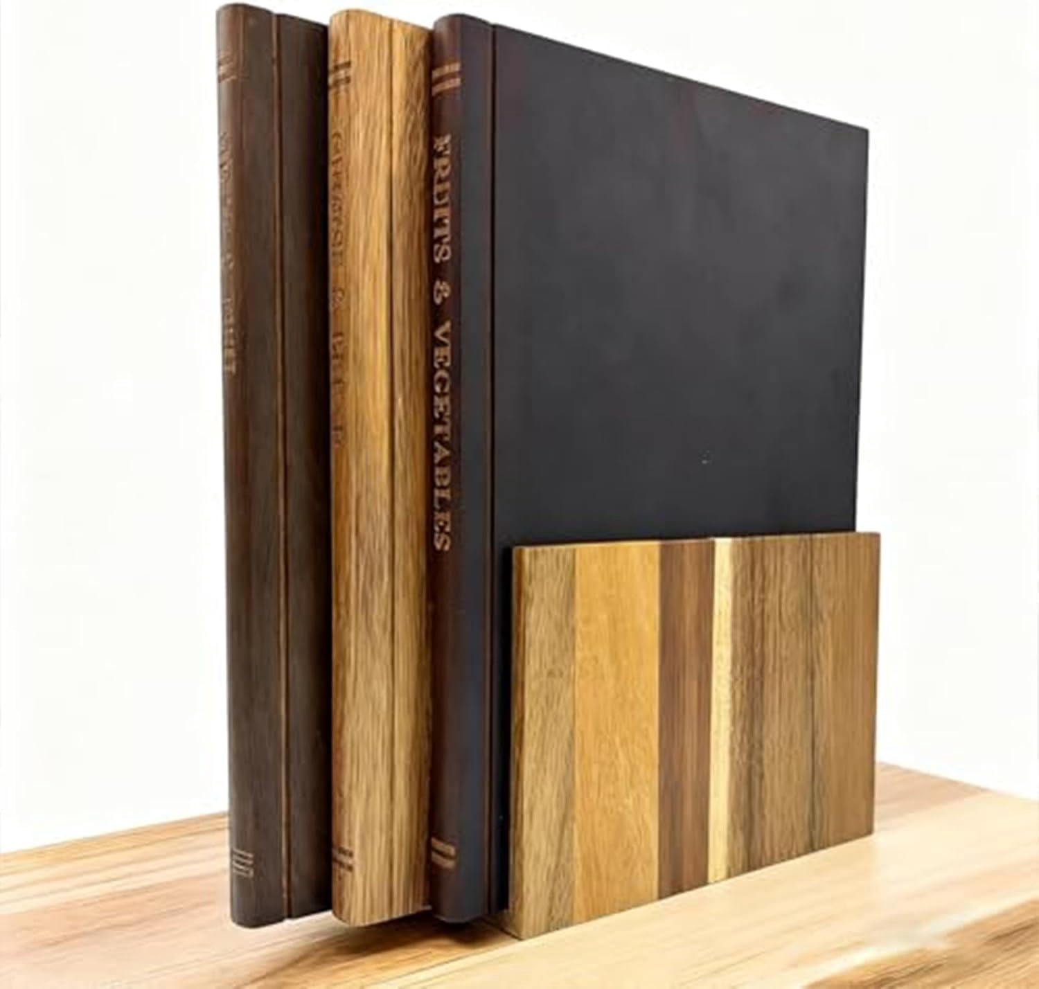 Cutting Board That Looks Like Books, Book Cutting Board Set, 2026 New Chopping Board Set Of 3 With Stand, For Fruits, Vegetables, Meat, Fish, Cheese And Bread
