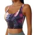thumbnail image 2 of KLL Dragon for Workout Tank Tops for Women,U Back Fitness Top Built in Shelf Bras Padded Fit for Yoga Gym-Medium, 2 of 8