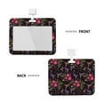thumbnail image 2 of Zufioo Flowers And Humming Bird1 Print Work Badge Protective Case, Waterproof Lanyard, Badge Transparent Clip, Suitable for Induction Card Badge Swipe Credit Card, 2 of 7