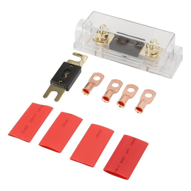 Juego de portafusibles ANL 100/300A con aisladores de terminales de cobre calibre 0/4/8 para amplificador de Audio de coche