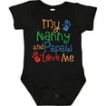thumbnail image 3 of Inktastic Nanny and Papaw Love Me Boys or Girls Baby Bodysuit, 3 of 5