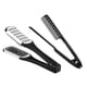thumbnail image 5 of 2 piezas de peines para el cabello de doble cara con cerdas, cepillo con pinza, peine para plancha, herramientas de peinado y desenredado, material PP, 5 of 9