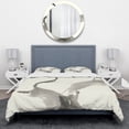 thumbnail image 2 of Designart 'minimal geometric Gesture II' Geometric Duvet Cover Set, 2 of 4