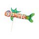 thumbnail image 1 of Linterna de mano con forma de pez koi, material para hacer linternas DIY con LED, portátil y hecha a mano. Verde, 1 of 9