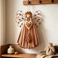 thumbnail image 6 of Luckky Angel Fabric Hanging DIY Kit,HandmadeAngel Ornament Craft Kit,Precut Fabrics & Buttons to Create Layered Wings,Christmas Tree Angel Doll for Rustic Farmhouse Christmas Home Decor, 6 of 8