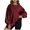Wine, variant on Utoimkio Women's Casual Full Zip Oversized Hoodies Drawstring Sweatshirts Long Sleeve Loose Full Zipper Solid Hoodie Jacket Coat with Pockets
