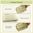 thumbnail image 4 of Faucet Mat for Kitchen Sink, Upgraded Silicone Kitchen Sink Splash Guard Draining Mat Fast Drying Stone Sink Tray, Sink Faucet Mat Splash Guard for Kitchen Bathroom Sink 17.5 x 5.5inch (Beige, 1PC), 4 of 5