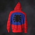 thumbnail image 5 of Unisex Spider Superhero Graphic Zip Up Hoodie Casual Loose Fit Long Sleeve Cosplay Jacket Sweatshirt with Pockets for Adults Halloween Costumes, 5 of 8