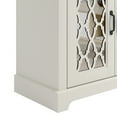 thumbnail image 4 of STYLIVIA Heron 3 Door Wide Sideboard Cabinet with Adjustable Shelves, Sturdy Wood Storage with Metal Hardware, Ivory & Knotty Oak, 4 of 24