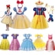 thumbnail image 2 of Vestido de princesa Blancanieves de Disney para niñas, disfraz de Cosplay, Rapunzel, Bella, Cenicienta, fiesta de cumpleaños de Halloween, ropa para niños 2T (etiqueta 100) Gao Jinjia LED, 2 of 2