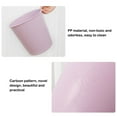 thumbnail image 4 of Injueey Cubo de basura de 3 piezas, cubo de basura ligero sin tapa, contenedor de basura, cesta de baño para salón de cocina Suministros de limpieza para el hogar Púrpura claro/L, 4 of 6