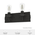 thumbnail image 6 of Hunter - Perch Point 2-light Noble Bronze, Small Vanity Light, Dimmable, Casual Style, for Bedrooms, Dining, Living Rooms - 19430, 6 of 6