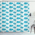 thumbnail image 1 of Ambesonne Blue and White Shower Curtain, Raining Clouds, 69"Wx84"L, Blue and White, 1 of 3