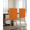 thumbnail image 5 of nqOlkjepod Orange Chair Covers Set of 8, Decorative Chair Back Cover, Pure Orange Dining Room Chair Slipcovers Removable Chair Protectors Covers for Party Banquet, 5 of 7