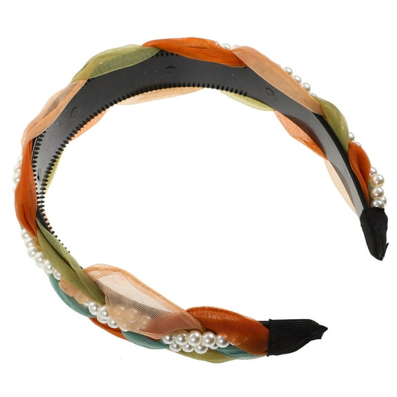 SEWCHICS Multi Color Braided Women's's Headband with Decoration Comfortable Hair Accessories for Decoration
