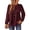 Mulberry, variant on Womens Fall Blouses Crew Neck Lace Hem Basic Tee Shirts Flowy Long Sleeve Chiffon Blouses Clothing for Women White L