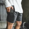 thumbnail image 1 of Men Athletic Outdoor Workout Running Shorts Sport Quick Dry Pants with Pocket, 1 of 5