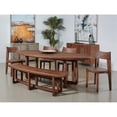 thumbnail image 2 of Treasure Trove Arcadia Vinegar Brown Oval Wood Dining Table, 2 of 11
