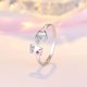 thumbnail image 4 of Anillos para mujer, regalos para mujer, joyería de moda con diamantes que se abren para pareja, 1 pieza de anillo de joyería, 4 of 5