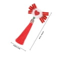thumbnail image 2 of WHAMVOX 2 Pcs Barrettes à Cheveux Rouges avec Design Cœur pour Décoration de Mariage et Quotidienne, 2 of 5