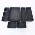 thumbnail image 4 of 8PCS Felt Drawer Organizer Tray Set, Desk Drawer Storage Dividers, Space-saving Storage for Home Office, Jewelry, Snacks, Gray, 4 of 4