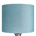 thumbnail image 3 of Porch & Den  Bakkom 24" Metal Table Lamp (Set of 2) Brushed Nickel/Turquoise Shade, 3 of 5