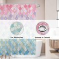 thumbnail image 3 of Cortina de ducha Allenjoy Mermaid Scales 180 x 180 cm de poliéster, 3 of 5