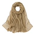 thumbnail image 2 of HuangHuanChen Shawl Wraps for Women Lace Hijab Soft Lightweight Shawl With Elegant Lace Trim Non Head Scarf For Womens Everyday Wear Shawls and Wraps for Evening Dresses One Size, 2 of 7