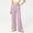 Purple, variant on DJDLJWCJ Girls Pull On Wide Leg Pants Elastic Waist Straight Loose Pants with Pockets Comfy Solid Color Casual Pants for School Beige Size 7