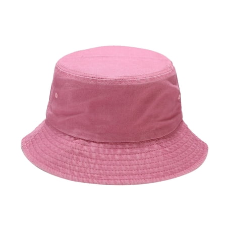 MSJUHEG Bucket Hat Bucket Sun Hat Uv Bucket Hat Outdoor Hat Women s Bucket Hats Garden Hat Shade Hat Summer Bucket Hat Packable Bucket Hat with Fold-up Sun Hat for Women Pink One Size