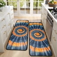 thumbnail image 4 of Kitchen Rugs Sets Of 2,Orange Blue Tie Dye Mandala Pattern Anti Fatigue Kitchen Mat Rugs Non Slip Washable,Decorative Kitchen Floor Mats for Kitchen,Sink,Laundry,17"x47"+17"x47", 4 of 5